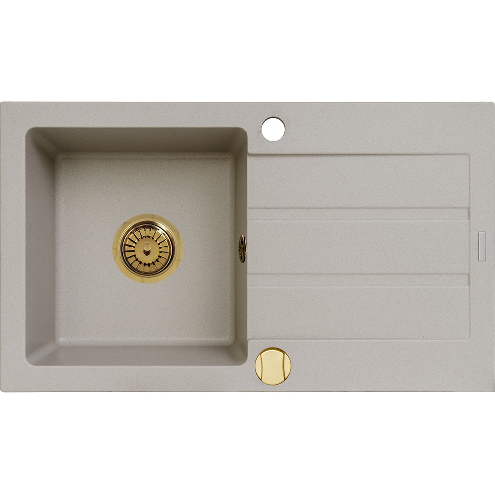 Chiuveta bucatarie PYRAMIS Altexia 79, 1 cuva, picurator reversibil, compozit granit, bej