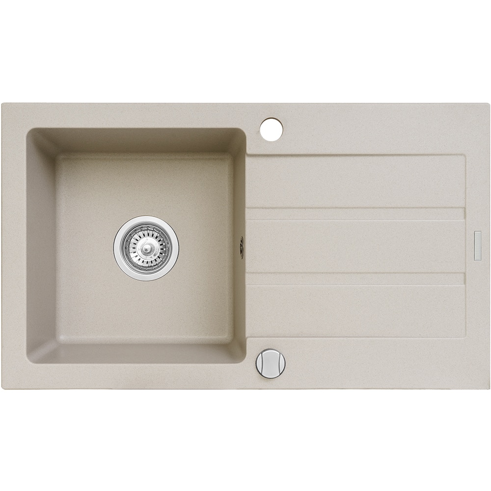 Pachet chiuveta PYRAMIS Altexia Eco Smart, 1 cuva, picurator reversibil, compozit granit + baterie, bej