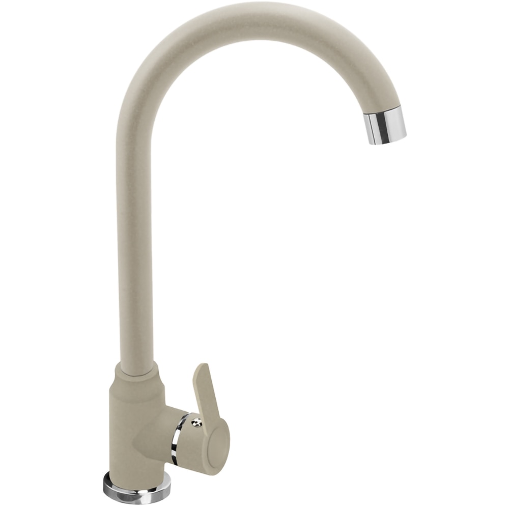 Pachet chiuveta PYRAMIS Altexia Eco Smart, 1 cuva, picurator reversibil, compozit granit + baterie, bej