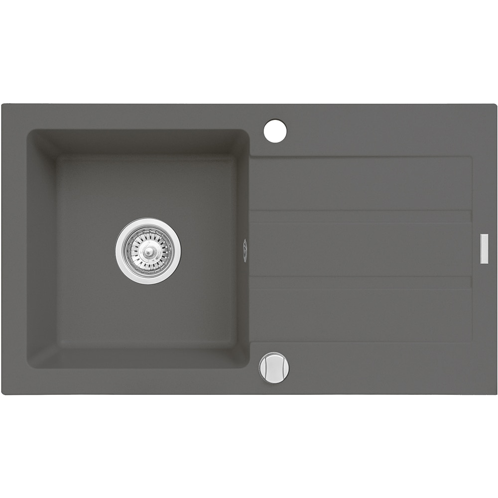 Pachet chiuveta PYRAMIS Altexia Flex, 1 cuva, picurator reversibil, compozit granit + baterie, gri