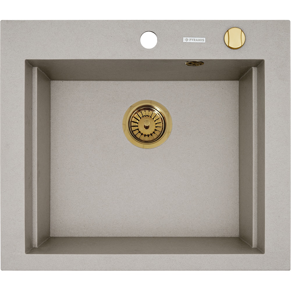 Chiuveta bucatarie PYRAMIS Altexia Square 57, 1 cuva, compozit granit, bej