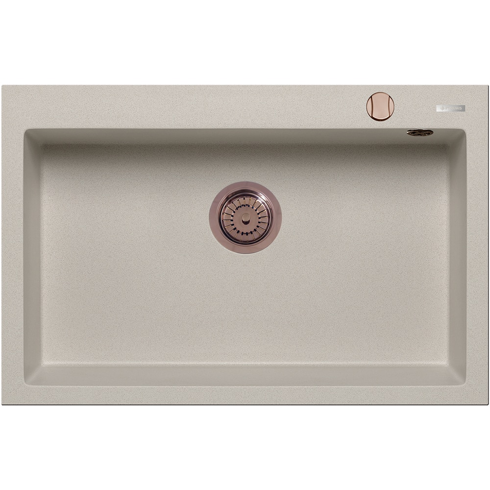 Chiuveta bucatarie PYRAMIS Altexia Square 76, 1 cuva, compozit granit, bej