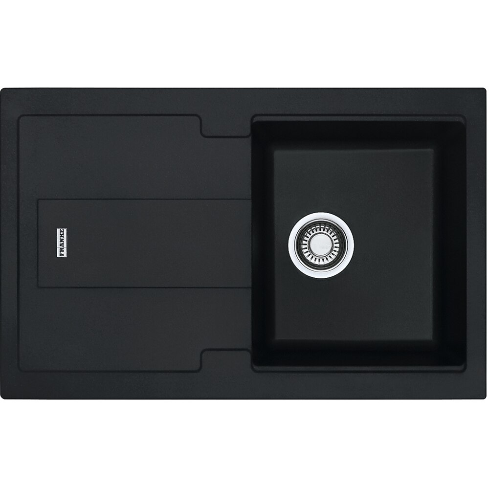 Chiuveta bucatarie FRANKE Fragranite BLG 611, 1 cuva, picurator reversibil, compozit granit, negru