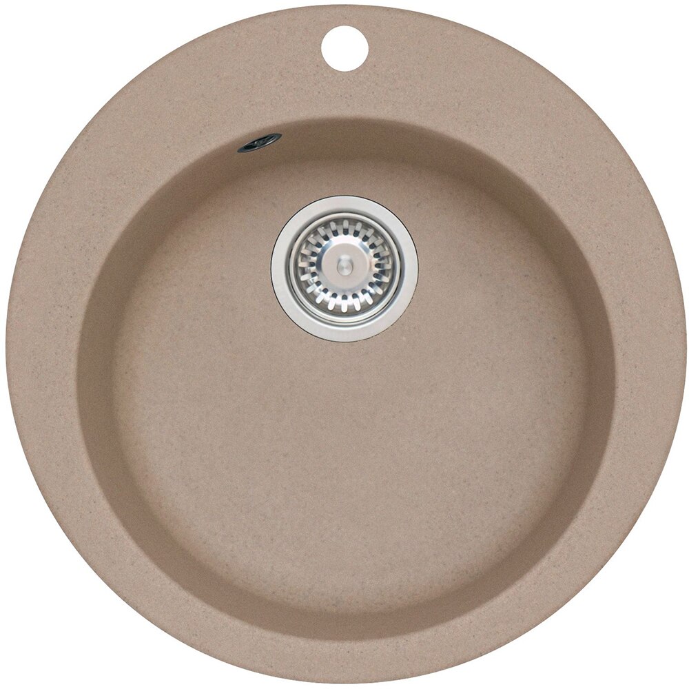 Pachet chiuveta ALVEUS Boogie 10 G55, 1 cuva, compozit granit + baterie GM230G55, bej