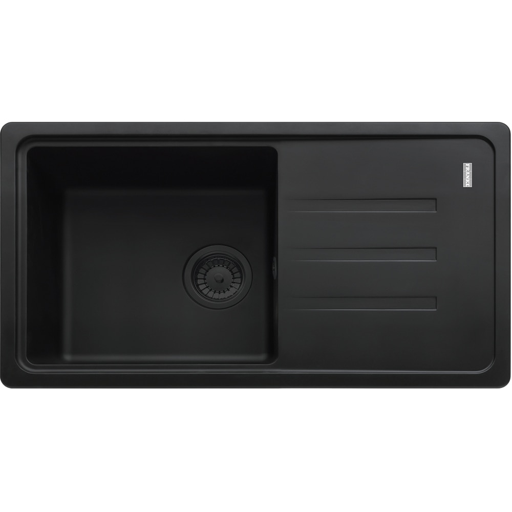 Pachet chiuveta FRANKE BSG 611-78 S, 1 cuva, picurator reversibil, compozit granit, baterie Pola VN, negru