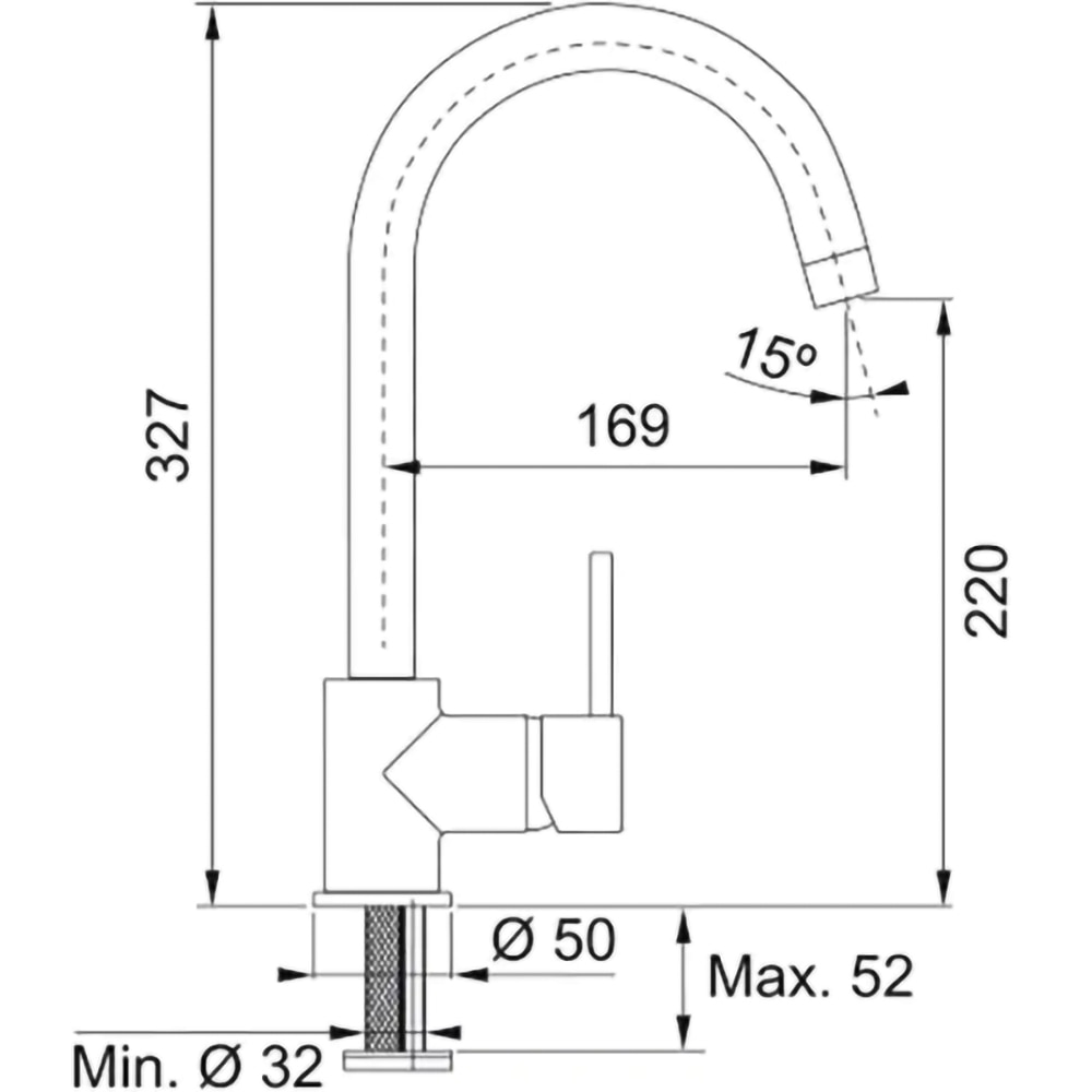 Pachet chiuveta FRANKE BSG 611-78 S, 1 cuva, picurator reversibil, compozit granit + baterie Pola, negru