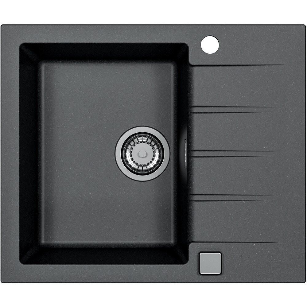 Pachet chiuveta ALVEUS Cadit 10 G91, 1 cuva, picurator reversibil, compozit granit + baterie Primrose G91, crem