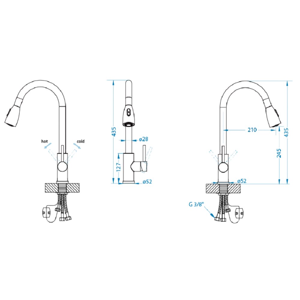 Pachet chiuveta ALVEUS Cadit 10 G91, 1 cuva, picurator reversibil, compozit granit + baterie Primrose G91, crem