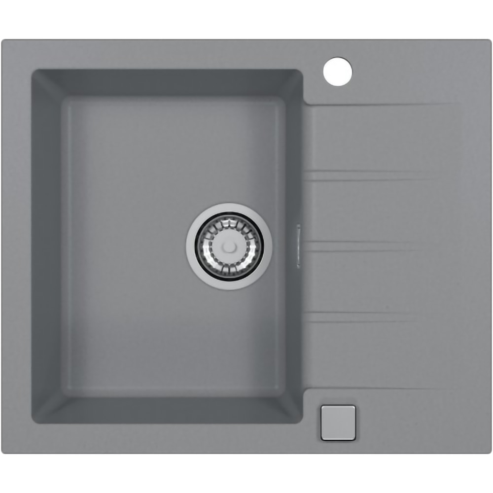 Chiuveta bucatarie ALVEUS Cadit 10 G81, 1 cuva, picurator reversibil, compozit granit, gri