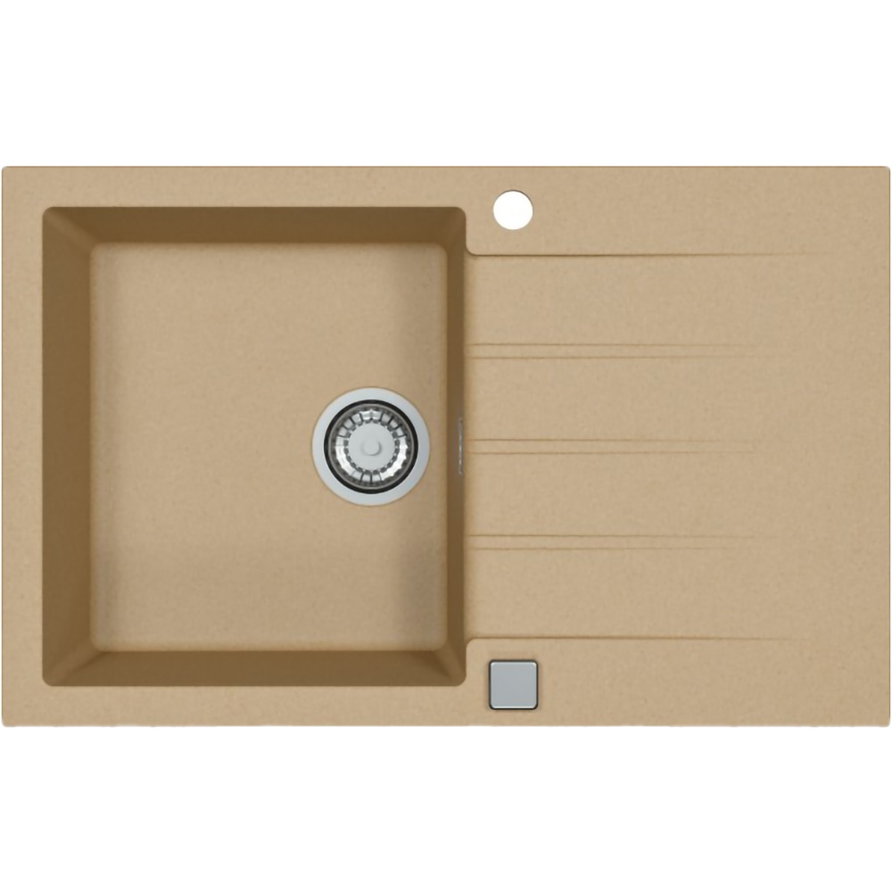 Chiuveta bucatarie ALVEUS Cadit 20 G55, 1 cuva, picurator reversibil, compozit granit, bej
