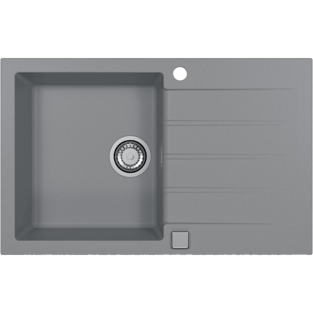 Chiuveta bucatarie ALVEUS Cadit 20 G81, 1 cuva, picurator reversibil, compozit granit, gri