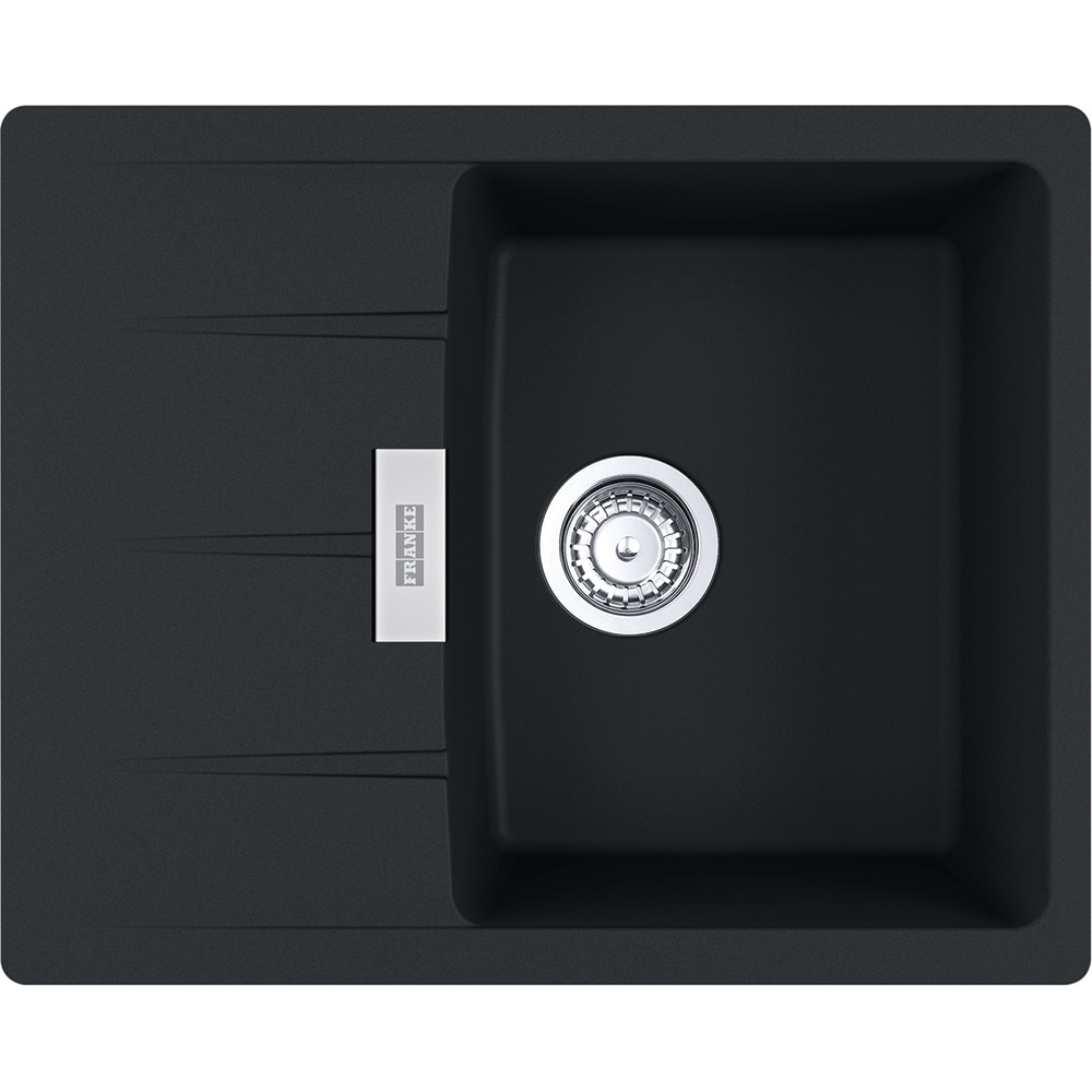 Chiuveta bucatarie FRANKE Centro CNG 611-62, 1 cuva, picurator reversibil, granit, negru mat