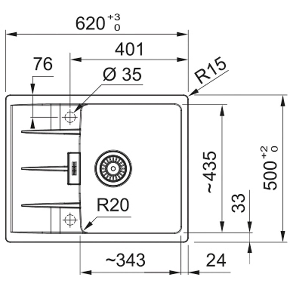 Chiuveta bucatarie FRANKE Centro CNG 611-62, 1 cuva, picurator reversibil, granit, gri antracit