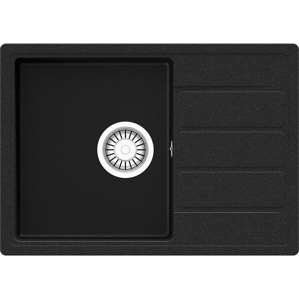 Chiuveta bucatarie TEKA Comfor 45 S-TQ 1B 1D, 1 cuva, picurator reversibil, compozit quartz, negru