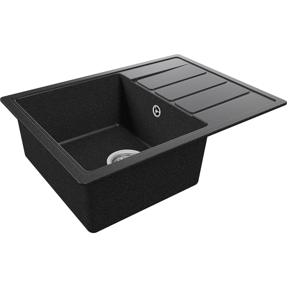 Chiuveta bucatarie TEKA Comfor 45 S-TQ 1B 1D, 1 cuva, picurator reversibil, compozit quartz, negru