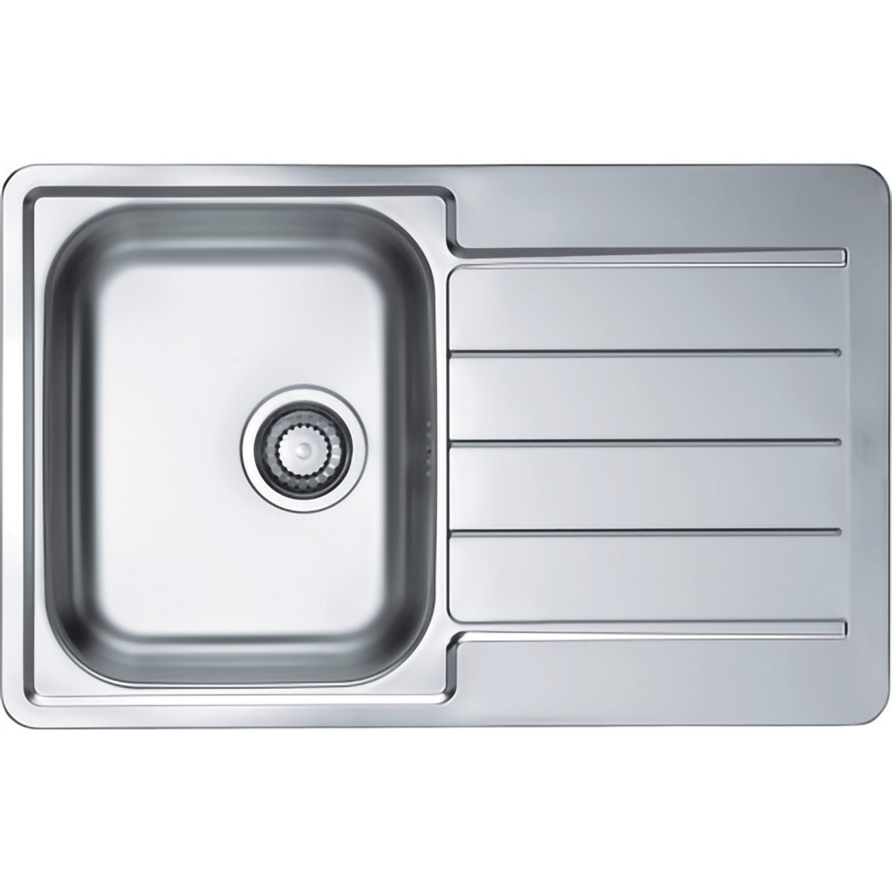 Chiuveta bucatarie ALVEUS Line 80 Leinen, cuva stanga, inox, sifon inclus