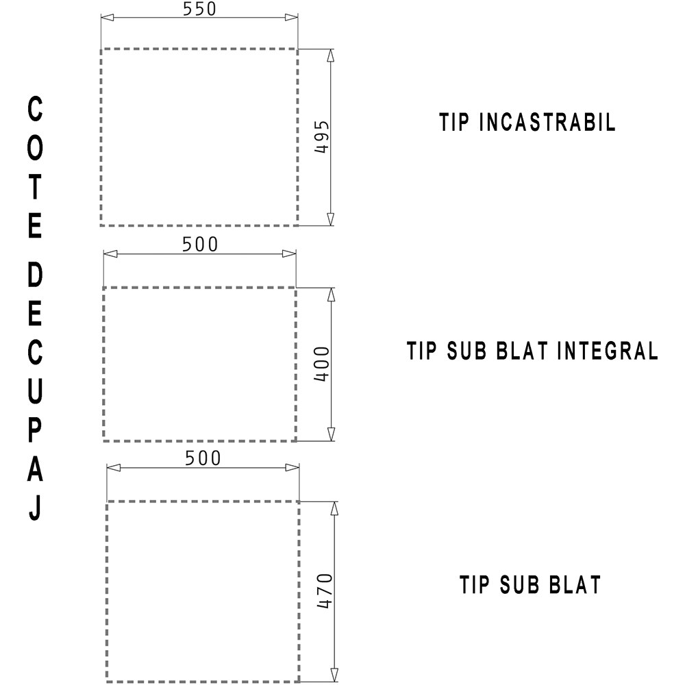 Pachet chiuveta PYRAMIS Altexia Modern Square 57, compozit granit + baterie, negru
