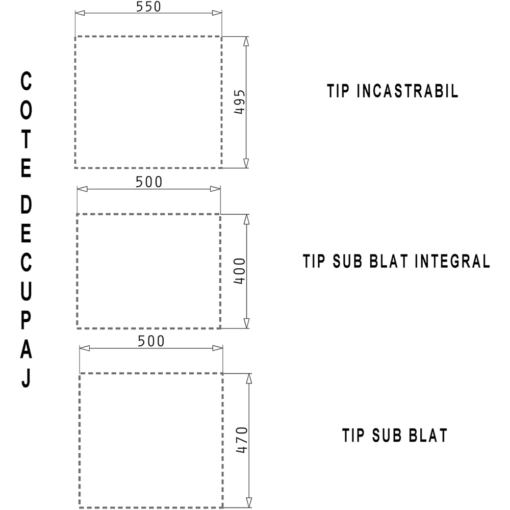 Pachet chiuveta PYRAMIS Altexia Modern Square 57, compozit granit + baterie, gri