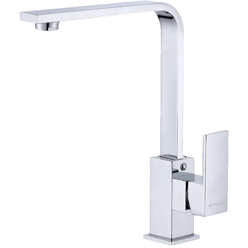 Pachet chiuveta PYRAMIS Altexia Modern Square 67, compozit granit + baterie, gri