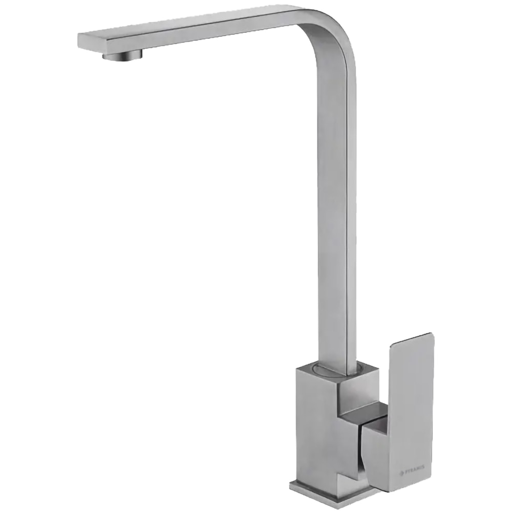 Pachet chiuveta PYRAMIS Altexia Modern Square 67, compozit granit + baterie, gri