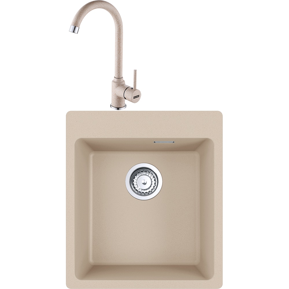 Pachet chiuveta FRANKE MRG 610-39, 1 cuva, compozit granit + baterie Pola, avena