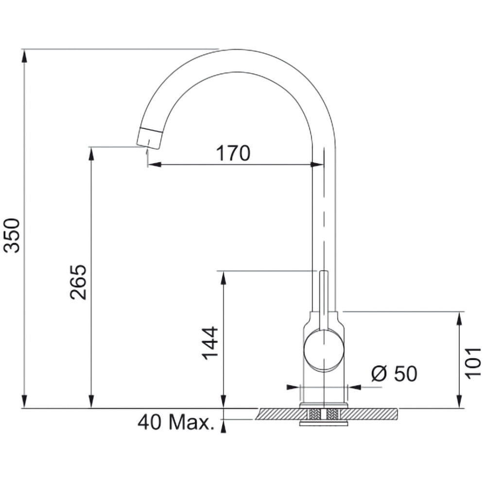 Pachet chiuveta FRANKE MRG 610-39, 1 cuva, compozit granit, baterie Pola, negru