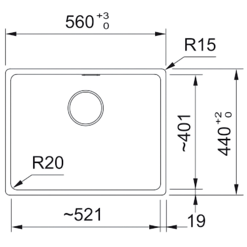 Chiuveta bucatarie FRANKE Maris MRG 610-52, 1 cuva, compozit granit, negru