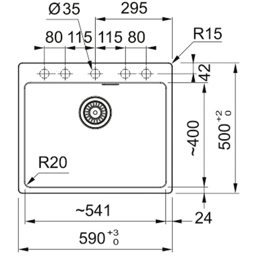 Chiuveta bucatarie FRANKE Maris MRG 610-54 M, 1 cuva, granit, gri antracit