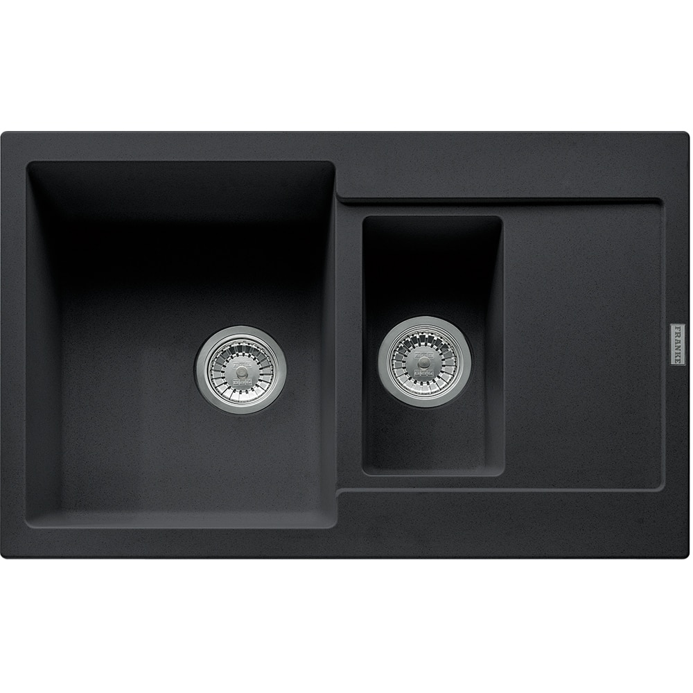 Chiuveta bucatarie FRANKE MRG 651-78, 1 1/2 cuve, picurator reversibil, compozit granit, negru