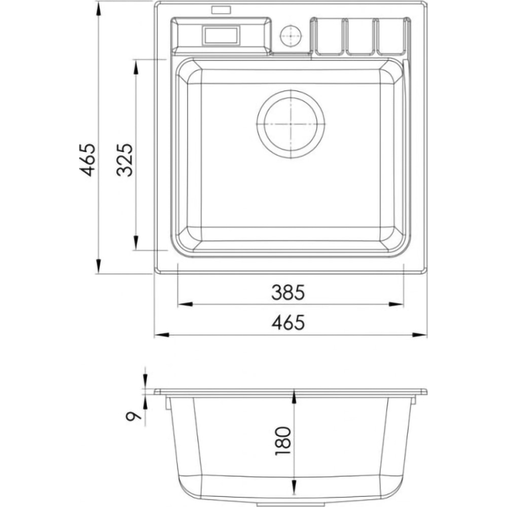 Chiuveta bucatarie ALVEUS Niagara 20 G55, 1 cuva, compozit granit, bej
