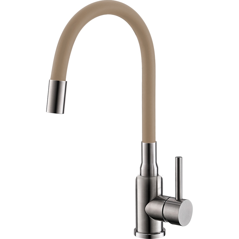 Pachet chiuveta ALVEUS Record 40 G55, 1 cuva, picurator reversibil, compozit granit + baterie Flexa + dozator, bej