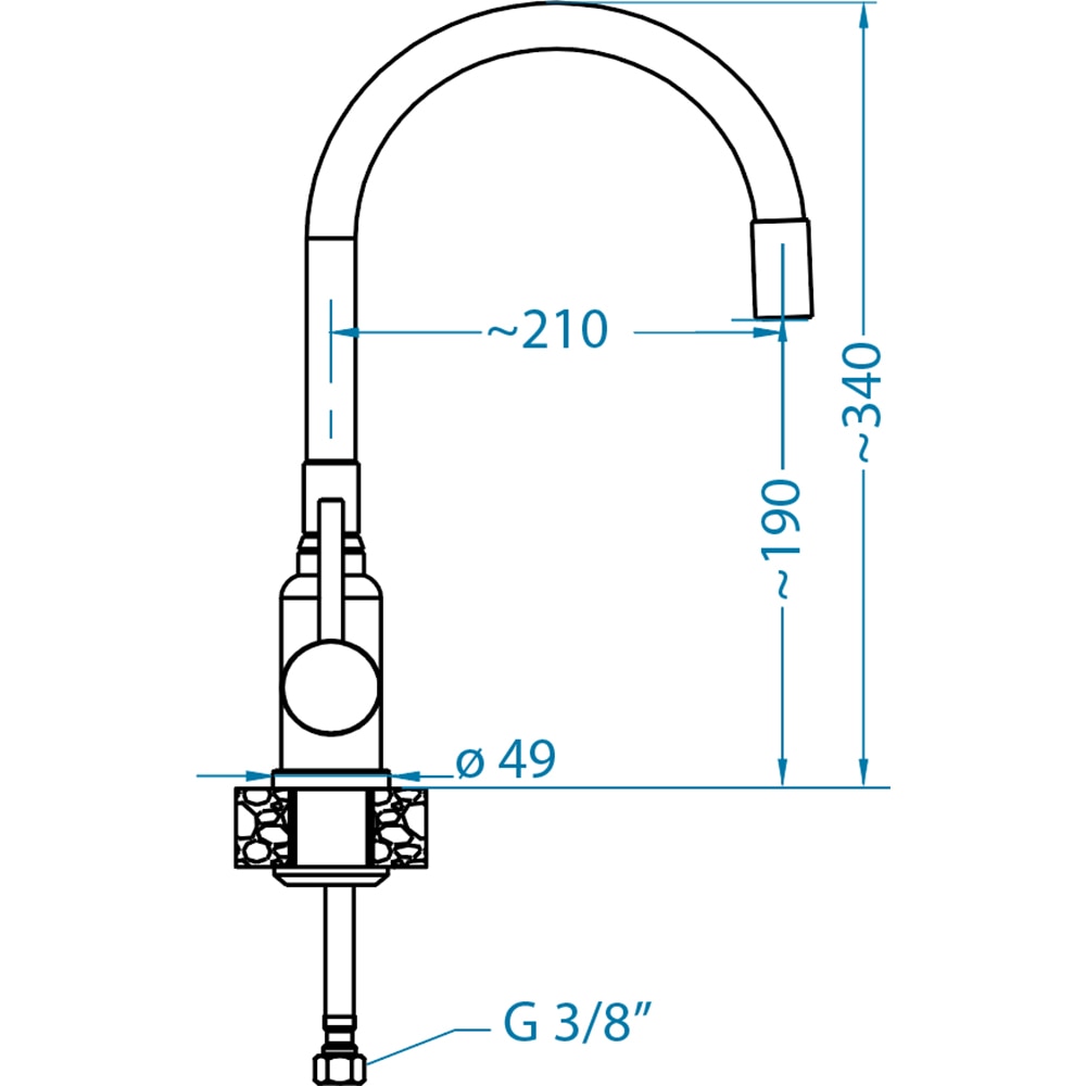 Pachet chiuveta ALVEUS Record 40 G91, 1 cuva, picurator reversibil, compozit granit + baterie Flexa + dozator, negru