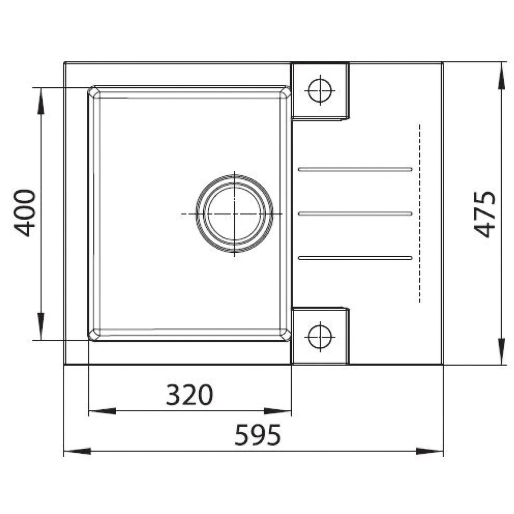 Pachet chiuveta ALVEUS Rock 30, 1 cuva, picurator reversibil, compozit granit + Baterie Kati G91, negru