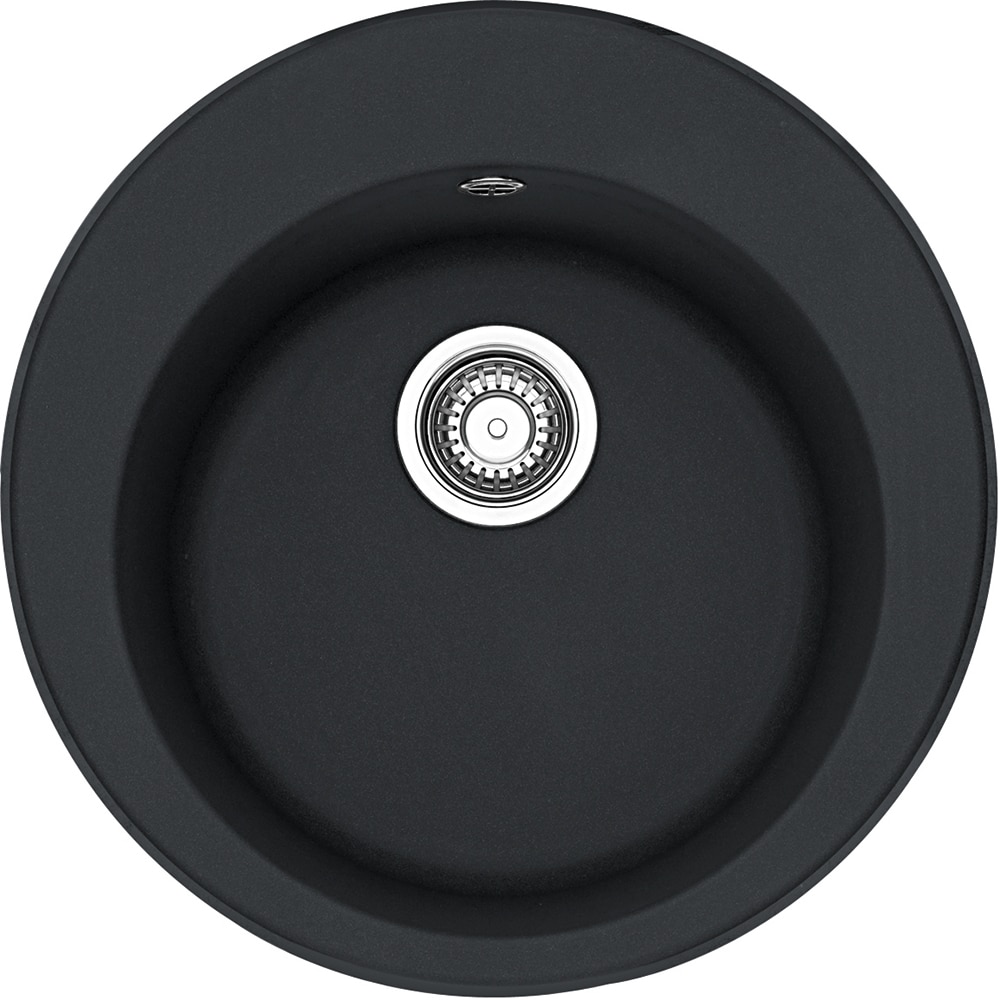 Pachet chiuveta FRANKE ROG 610, 1 cuva, compozit granit + baterie Pola, negru