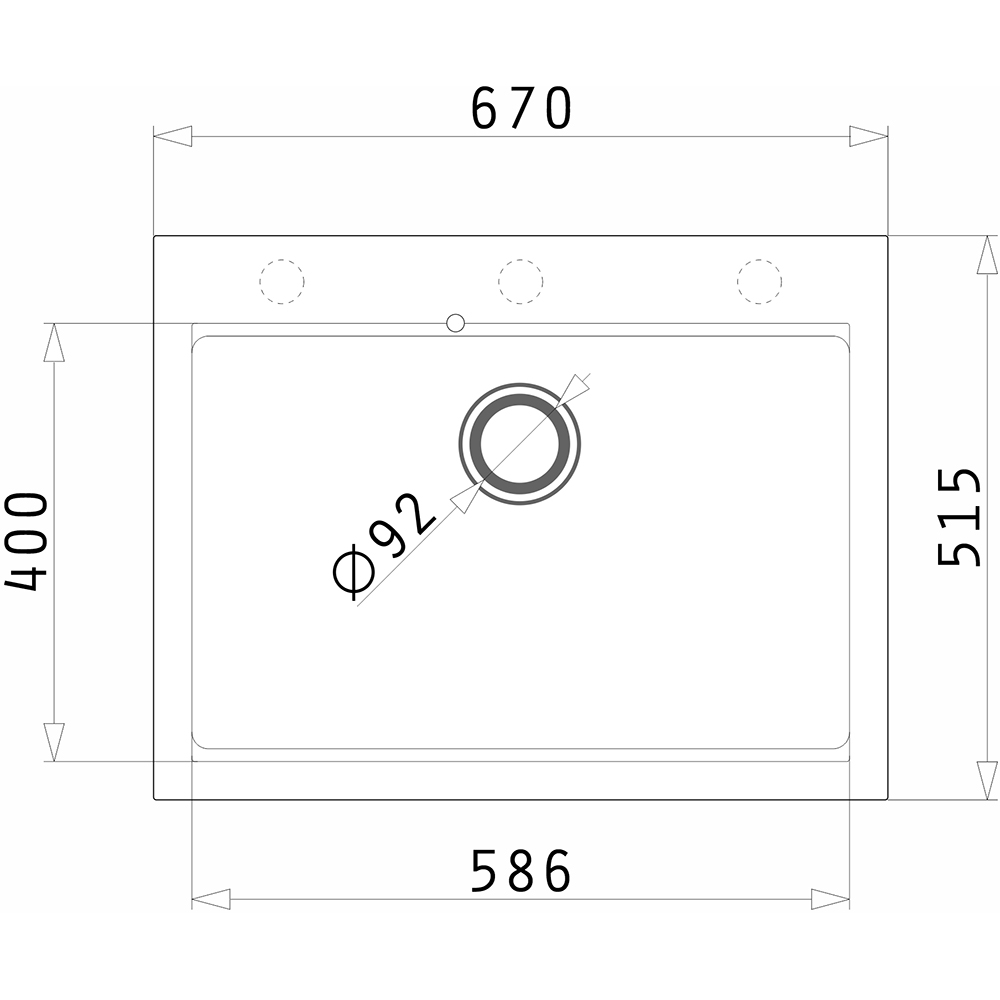 Pachet chiuveta PYRAMIS Altexia Modern Square 67, compozit granit + baterie, bej