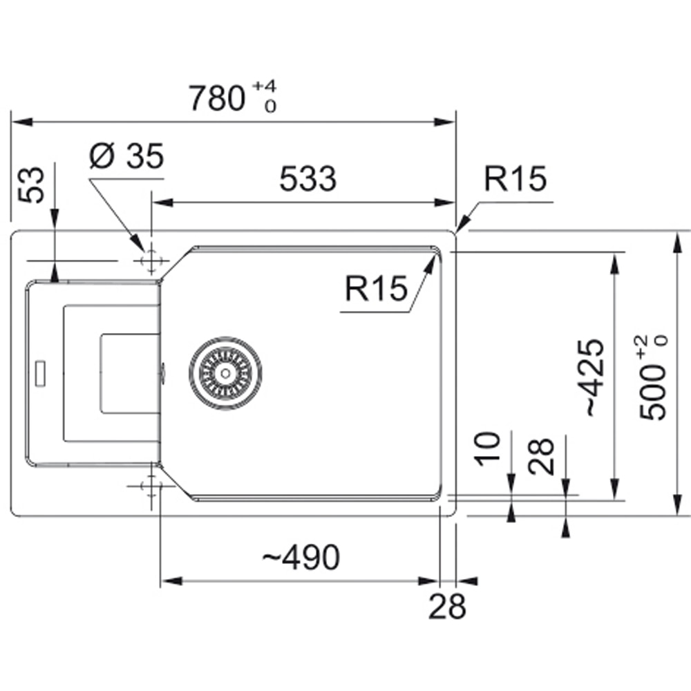 Chiuveta bucatarie FRANKE Urban UBG 611-78L, 1 cuva, picurator reversibil, granit, gri antracit