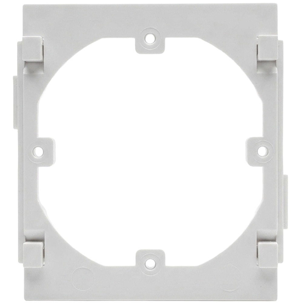 Suport priza canal cablu VISION, plastic 80 x 80mm, 1 modul, alb
