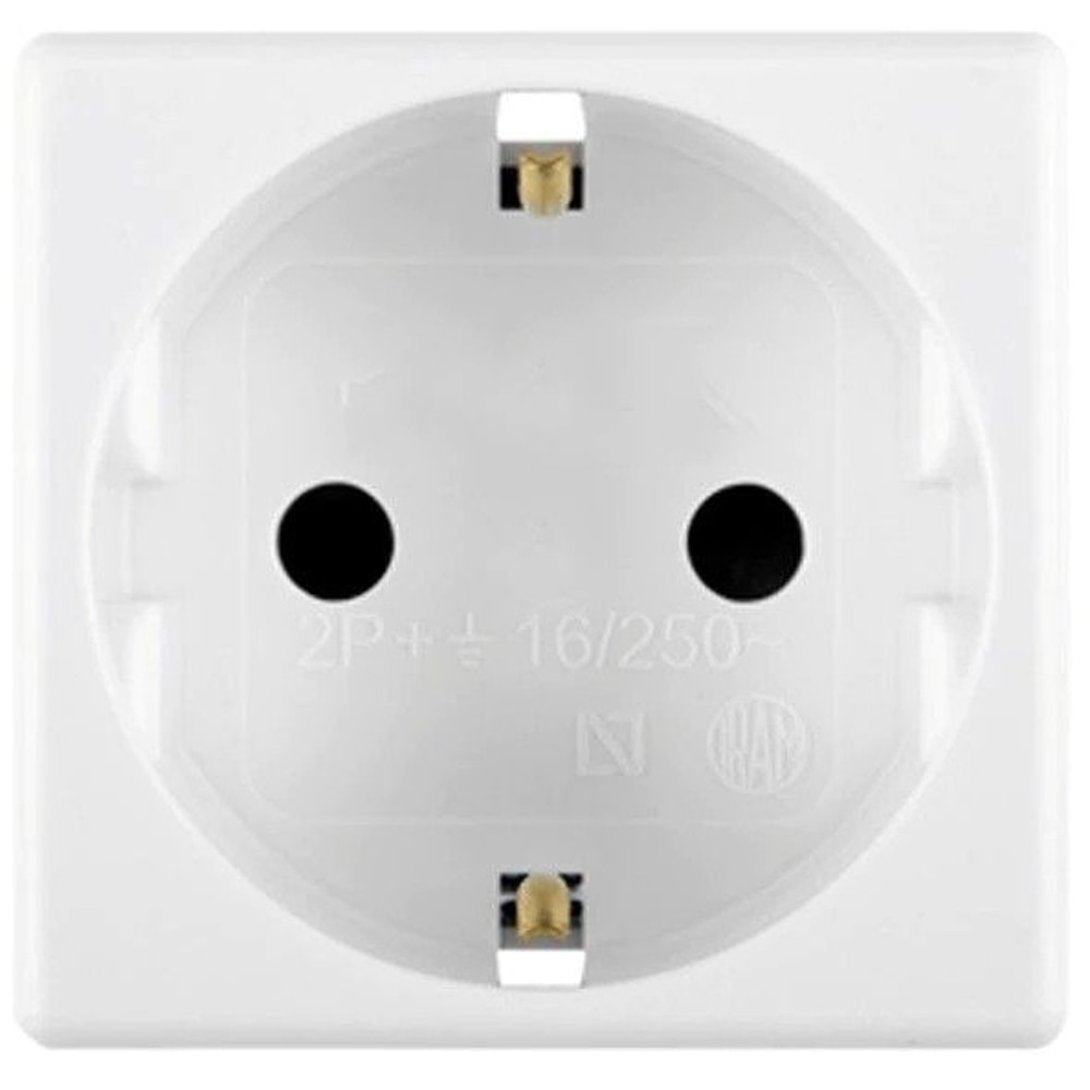 Priza Schuko VISION, 45 x 45mm, alb