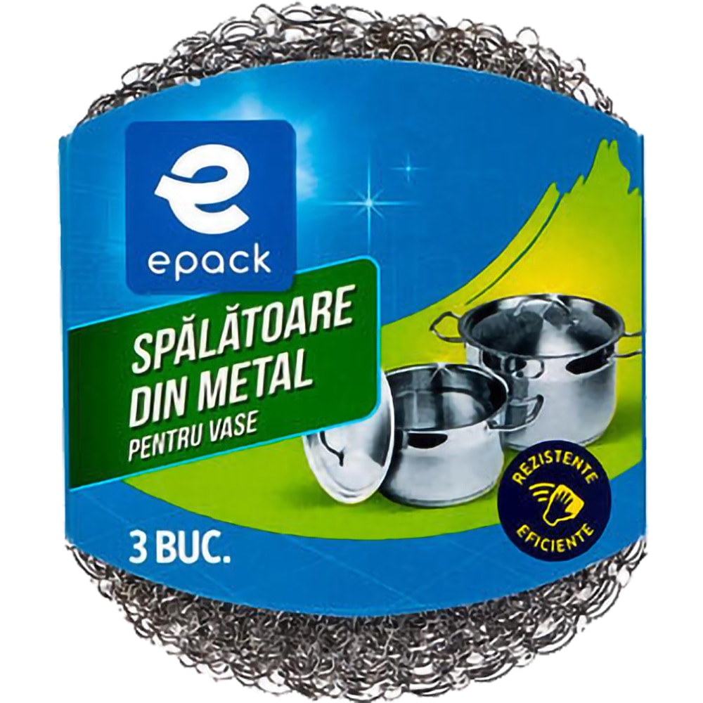 Burete de vase EPACK, metal, 3 bucati