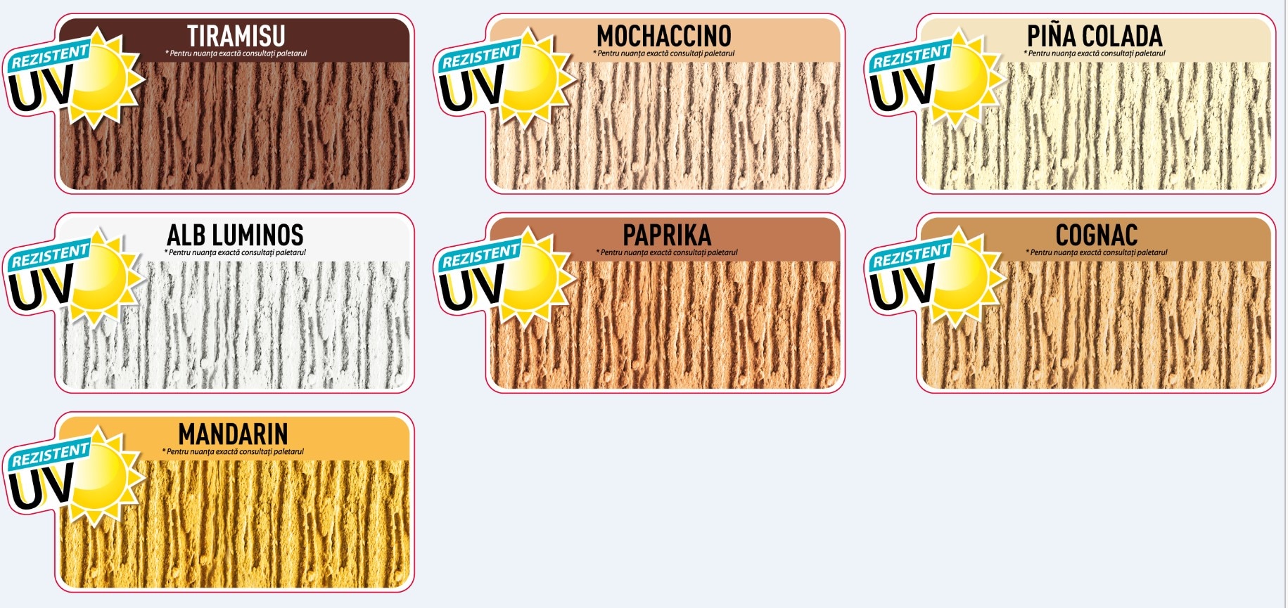 Tencuiala canelata decorativa , model scoarta de copac Danke, 26 kg, culoare tiramisu