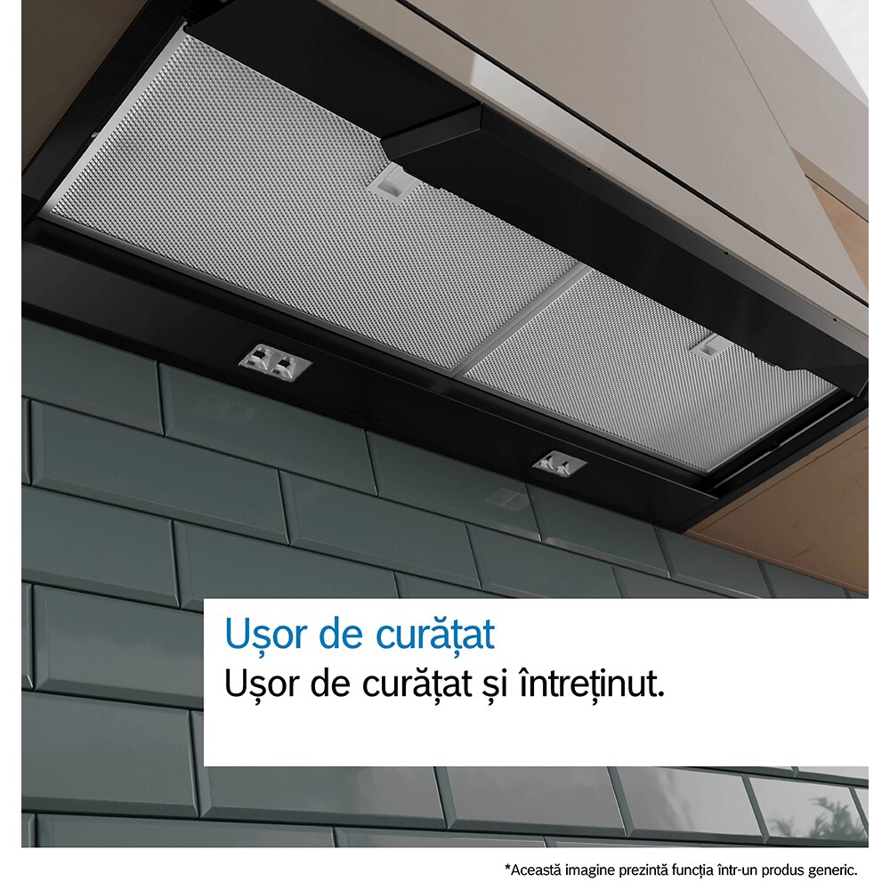 Hota incorporabila BOSCH DBB65CC60, 1 motor, 582 m3/h, L 60 cm, negru