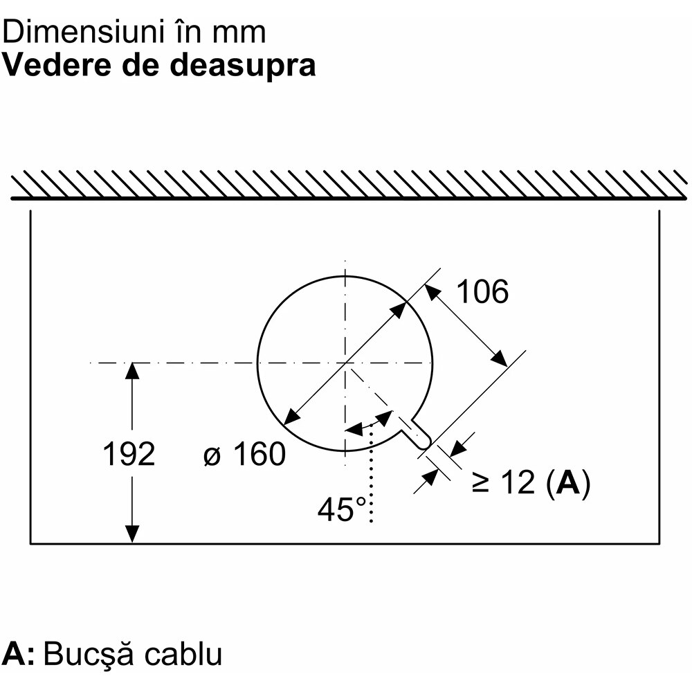 Hota incorporabila BOSCH DBB65CC60, 1 motor, 582 m3/h, L 60 cm, negru