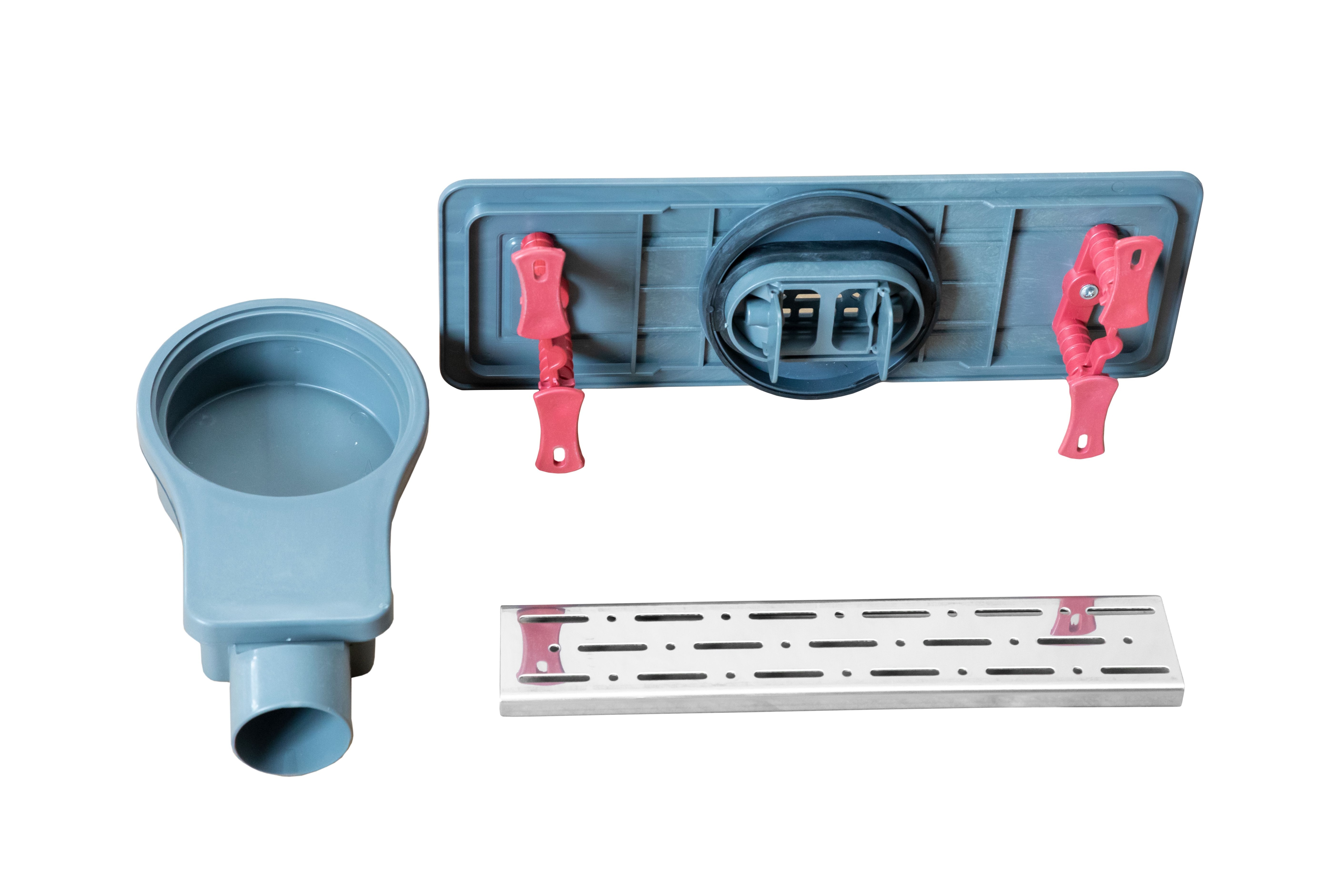 Rigola de dus, cu gratar de aluminiu, 60 cm