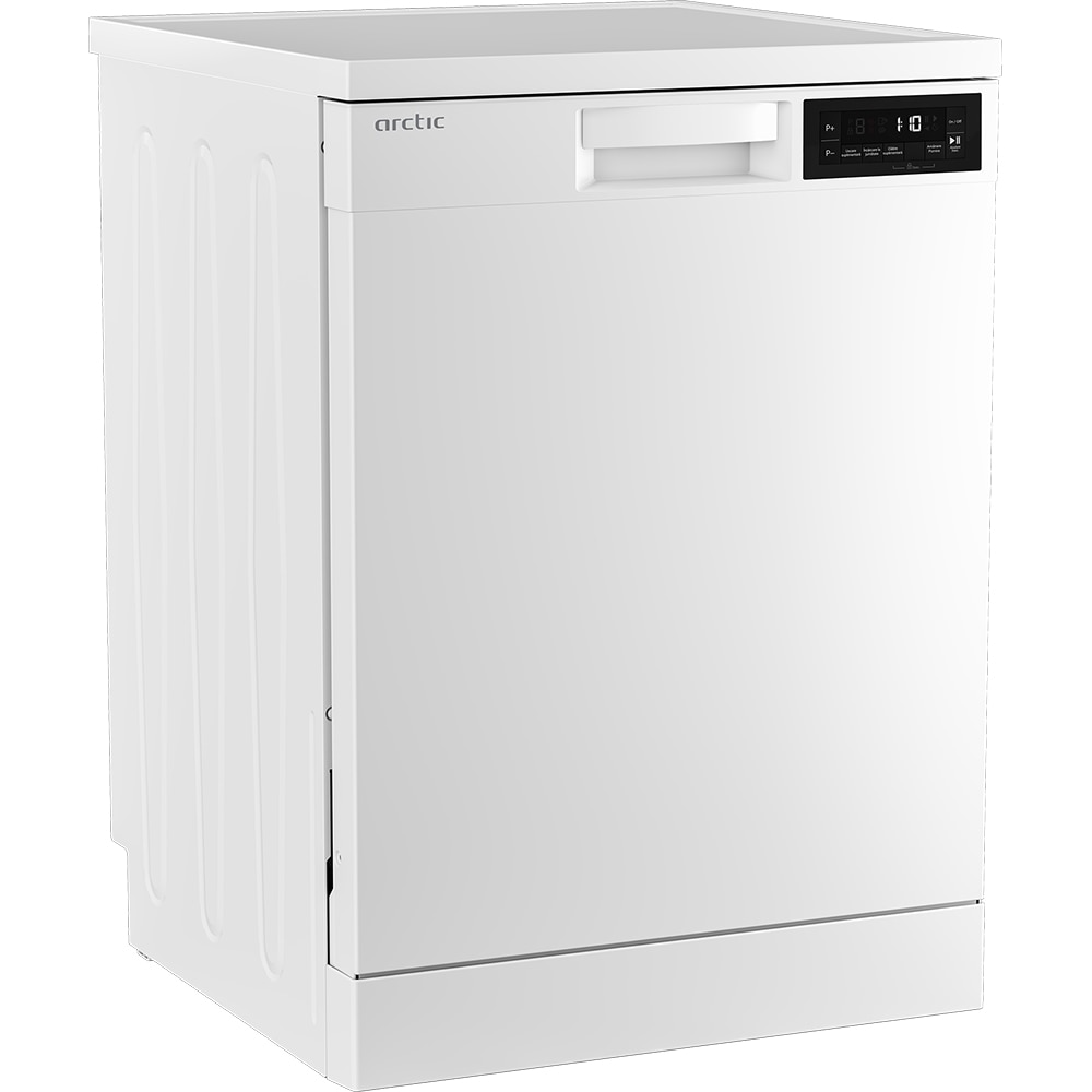 Masina de spalat vase independenta ARCTIC DFN3644, 14 seturi, 6 programe, 60 cm, Clasa C, alb