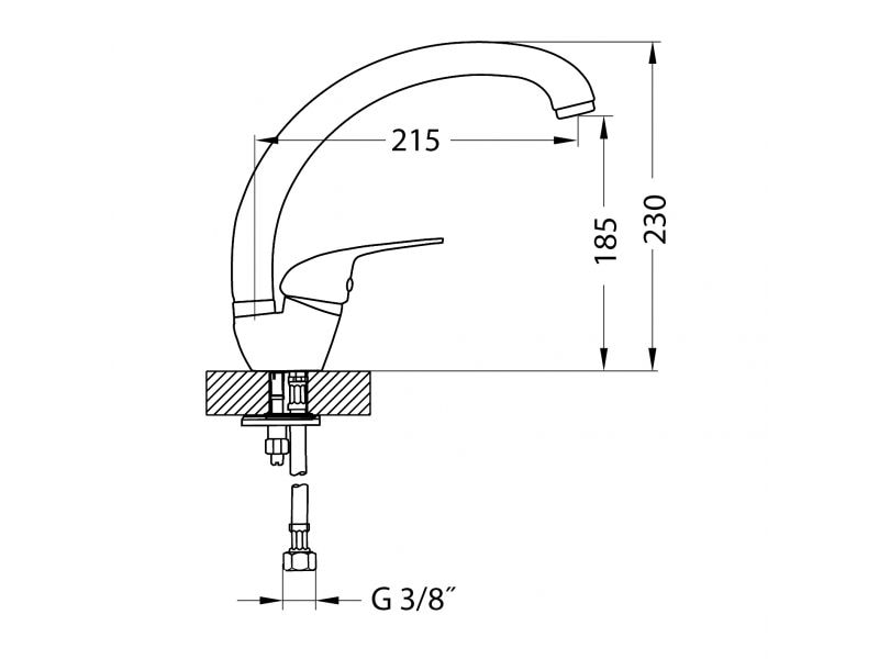 Set chiuveta si baterie compozit, bej  Victoria Alveus