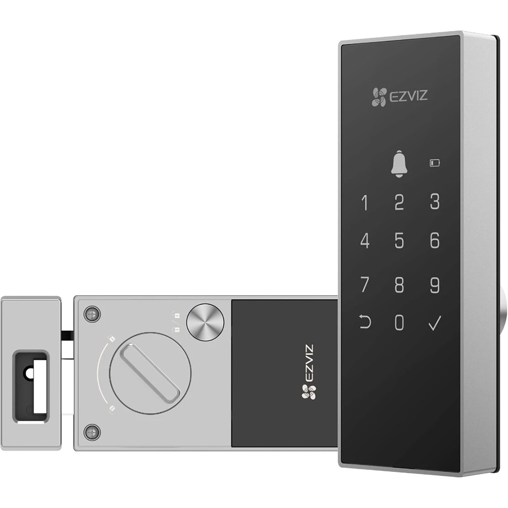 Yala inteligenta EZVIZ DL03, WiFi, sonerie incorporata, negru