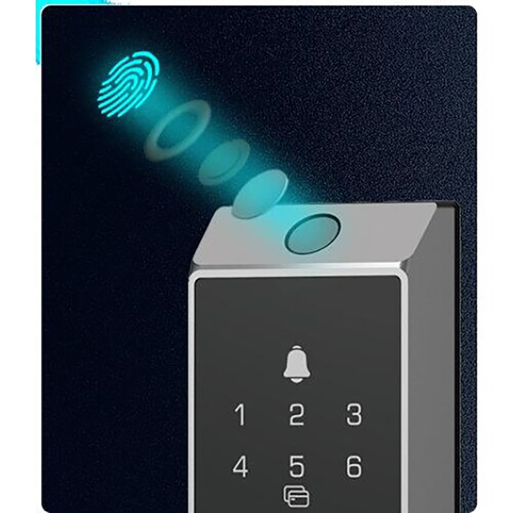 Yala inteligenta EZVIZ DL04, WiFi, cu amprenta, negru