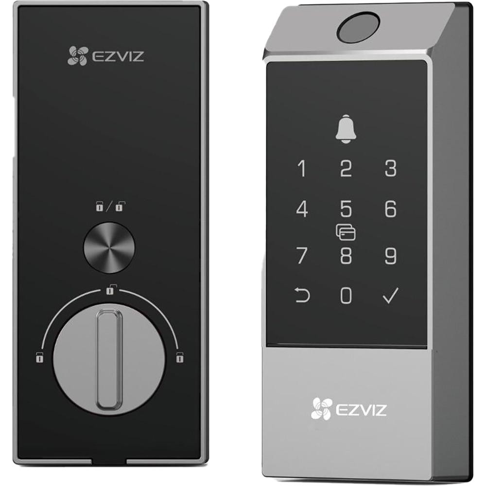 Yala inteligenta EZVIZ DL04, WiFi, cu amprenta, negru