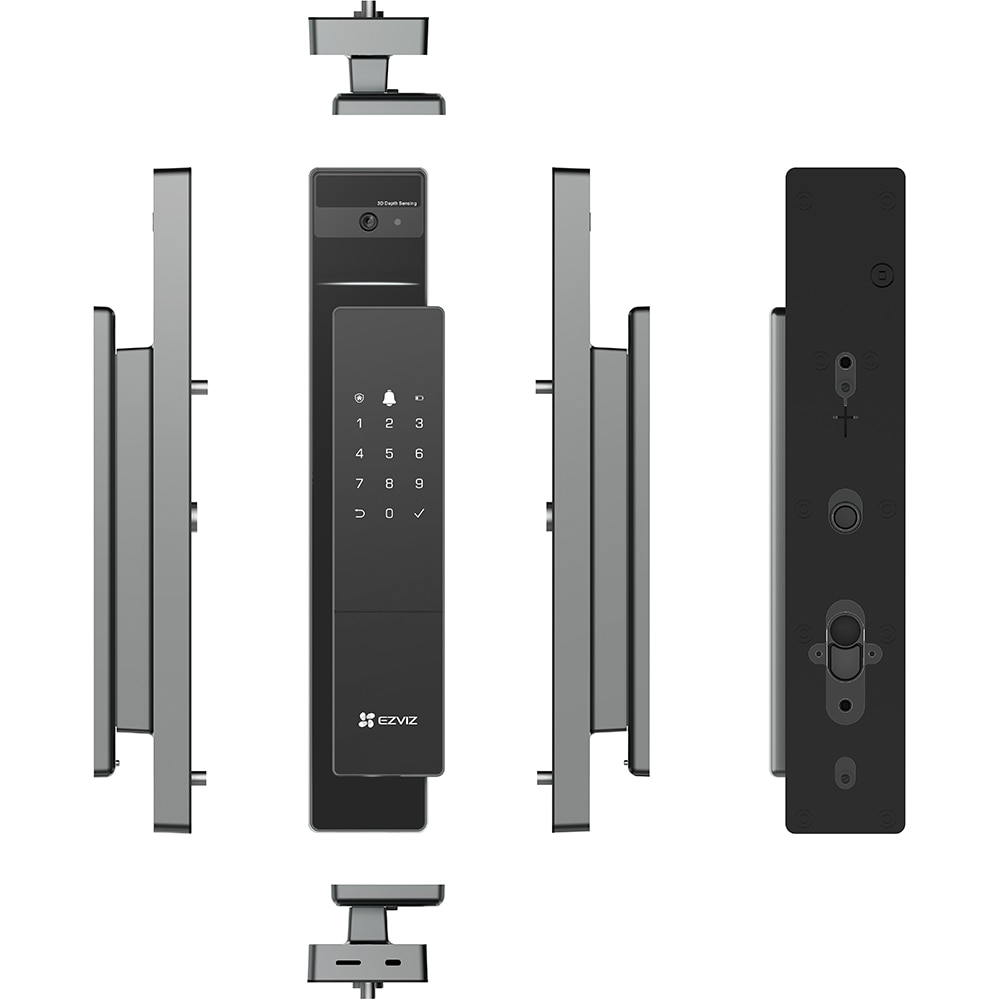 Yala inteligenta EZVIZ DL50FVS, WiFi, 5000mAh, negru