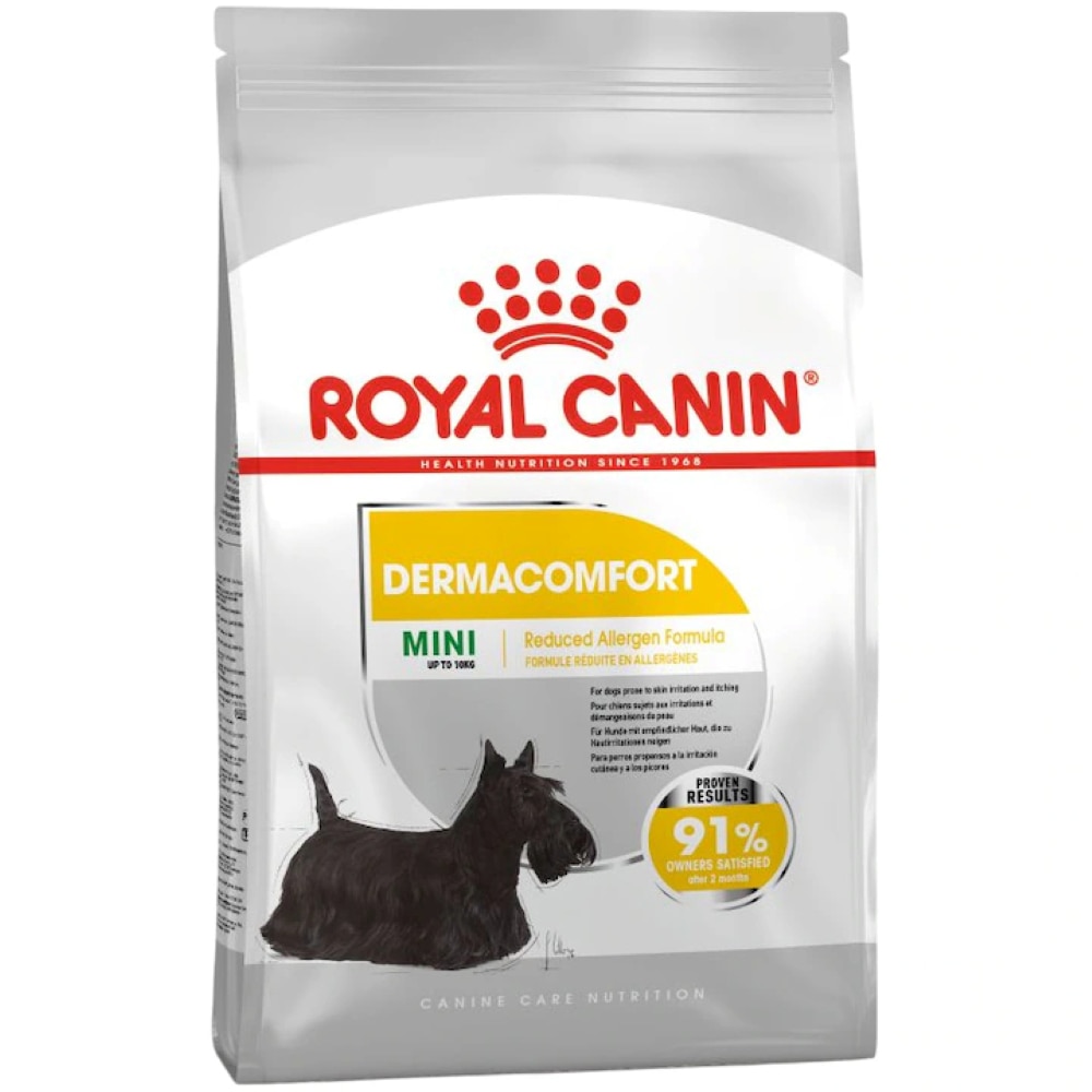 Hrana uscata pentru caini ROYAL CANIN CCN Mini Dermacomfort, Adult, Cereale, 3 kg